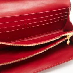 Louis Vuitton Pomme D’amour Monogram Vernis Leather Sarah Wallet
