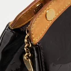 Pre Owned Louis Vuitton Amarante Monogram Vernis Brea MM Bag