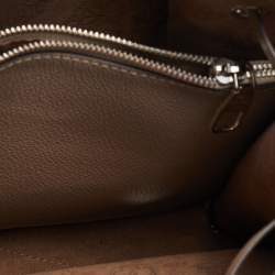 Pre Owned Louis Vuitton Gallet Monogram Mahina Leather Muria Bucket Bag