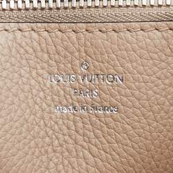 Pre Owned Louis Vuitton Gallet Monogram Mahina Leather Muria Bucket Bag