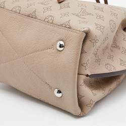 Pre Owned Louis Vuitton Gallet Monogram Mahina Leather Muria Bucket Bag
