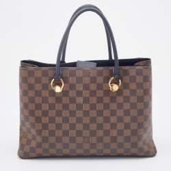 Pre Owned Louis Vuitton Black Damier Ebene Canvas LV Riverside Bag