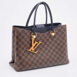 Pre Owned Louis Vuitton Black Damier Ebene Canvas LV Riverside Bag