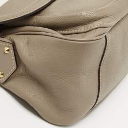 Pre Owned Louis Vuitton Beige Suhali Leather Le Confident Bag