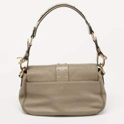 Pre Owned Louis Vuitton Beige Suhali Leather Le Confident Bag