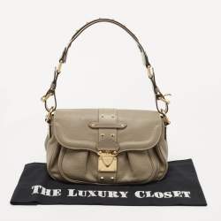 Pre Owned Louis Vuitton Beige Suhali Leather Le Confident Bag