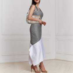 Pre Owned Louis Vuitton Beige Suhali Leather Le Confident Bag