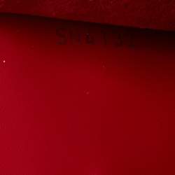Pre Owned Louis Vuitton Red Epi Leather Sevigne Clutch Bag