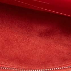 Pre Owned Louis Vuitton Red Epi Leather Sevigne Clutch Bag