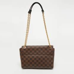 Pre Owned Louis Vuitton Bordeaux Damier Ebene Canvas Vavin PM Bag