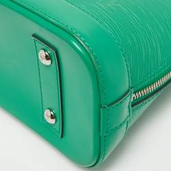 Pre Owned Louis Vuitton Green Epi Leather Alma BB Bag