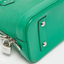 Pre Owned Louis Vuitton Green Epi Leather Alma BB Bag