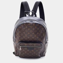 Louis Vuitton Josh Backpack Monogram Macassar Brown/Black in Coated  Canvas/Leather with Silver-tone - US