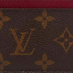 Louis Vuitton Fuchsia Monogram Canvas Card Holder