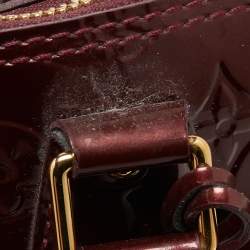 Pre Owned Louis Vuitton Rouge Fauviste Monogram Vernis Alma GM Bag