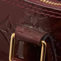 Pre Owned Louis Vuitton Rouge Fauviste Monogram Vernis Alma GM Bag