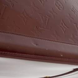 Pre Owned Louis Vuitton Rouge Fauviste Monogram Vernis Alma GM Bag