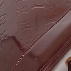 Pre Owned Louis Vuitton Rouge Fauviste Monogram Vernis Alma GM Bag