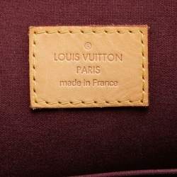 Pre Owned Louis Vuitton Rouge Fauviste Monogram Vernis Alma GM Bag
