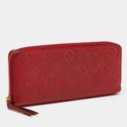 Louis Vuitton Scarlet Empreinte Monogram Clemence Wallet