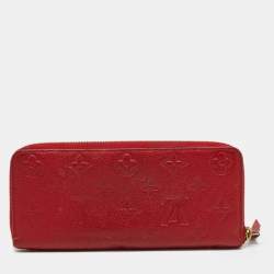 Louis Vuitton Scarlet Empreinte Monogram Clemence Wallet