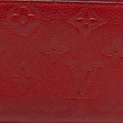 Louis Vuitton Scarlet Empreinte Monogram Clemence Wallet