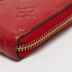 Louis Vuitton Scarlet Empreinte Monogram Clemence Wallet