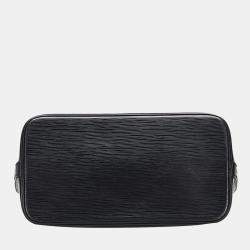 Pre Owned Louis Vuitton Black Epi Leather Alma PM Top Handle Bag