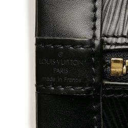 Pre Owned Louis Vuitton Black Epi Leather Alma PM Top Handle Bag