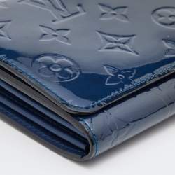 مملوكة مسبقًا Louis Vuitton Grand Blue Monogram Vernis Chaine Wallet