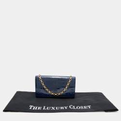 مملوكة مسبقًا Louis Vuitton Grand Blue Monogram Vernis Chaine Wallet