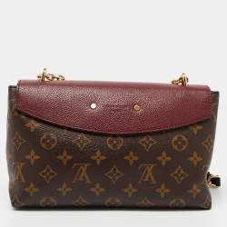 Pre Owned Louis Vuitton Cerise Monogram Canvas and Leather Saint Placide Bag