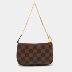 Pre Owned Louis Vuitton Damier Ebene Canvas Mini Pochette Accessoires