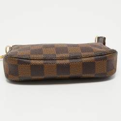 Pre Owned Louis Vuitton Damier Ebene Canvas Mini Pochette Accessoires