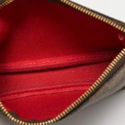 Pre Owned Louis Vuitton Damier Ebene Canvas Mini Pochette Accessoires