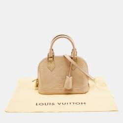 Pre Owned Louis Vuitton Rose Florentin Monogram Vernis Alma BB Bag