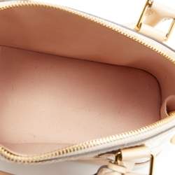 Pre Owned Louis Vuitton Rose Florentin Monogram Vernis Alma BB Bag