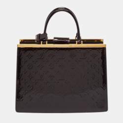 Pre Owned Louis Vuitton Amarante Monogram Vernis Deesse GM Bag