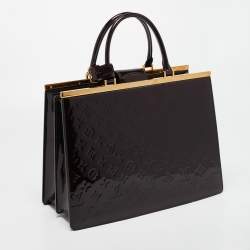 Pre Owned Louis Vuitton Amarante Monogram Vernis Deesse GM Bag