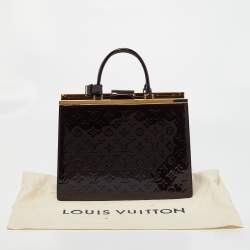 Pre Owned Louis Vuitton Amarante Monogram Vernis Deesse GM Bag