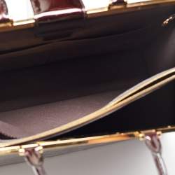 Pre Owned Louis Vuitton Amarante Monogram Vernis Deesse GM Bag