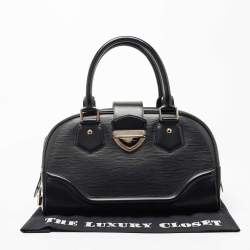 Pre Owned Louis Vuitton Black Epi Leather Montaigne GM Bag