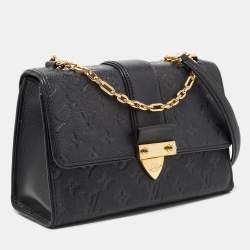 Pre Owned Louis Vuitton Black Monogram Empreinte Leather Saint Sulpice PM Bag