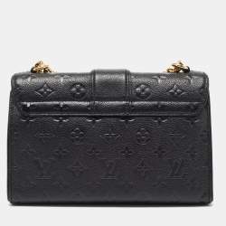 Pre Owned Louis Vuitton Black Monogram Empreinte Leather Saint Sulpice PM Bag