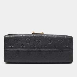Pre Owned Louis Vuitton Black Monogram Empreinte Leather Saint Sulpice PM Bag