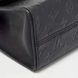 Pre Owned Louis Vuitton Black Monogram Empreinte Leather Saint Sulpice PM Bag
