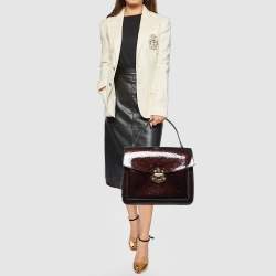 Pre Owned Louis Vuitton Amarante Monogram Vernis Mirada Bag