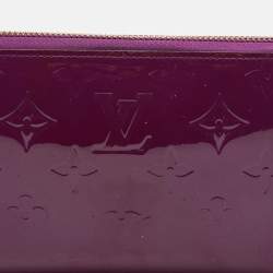 Louis Vuitton Violette Monogram Vernis Zippy Wallet