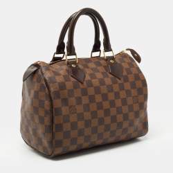 Louis Vuitton Damier Ebene Canvas Speedy 25 Bag