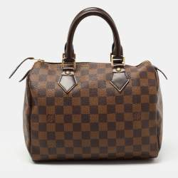 Louis Vuitton Damier Ebene Canvas Speedy 25 Bag